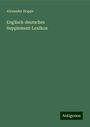 Alexander Hoppe: Englisch-deutsches Supplement-Lexikon, Buch