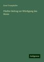 Ernst Trompheller: Fünfter Beitrag zur Würdigung des Horaz, Buch