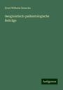 Ernst Wilhelm Benecke: Geognostisch-paläontologische Beiträge, Buch