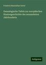 Friedrich Maximilian Oertel: Genealogische Tafeln zur europäischen Staatengeschichte des neunzehnten Jahrhunderts, Buch