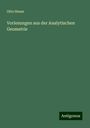 Otto Hesse: Vorlesungen aus der Analytischen Geometrie, Buch