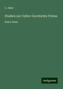 C. Adler: Studien zur Cultur-Geschichte Polens, Buch