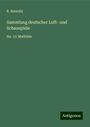 R. Benedix: Sammlung deutscher Luft- und Schauspiele, Buch