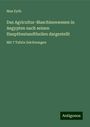 Max Eyth: Das Agricultur-Maschinenwesen in Aegypten nach seinen Hauptbestandtheilen dargestellt, Buch