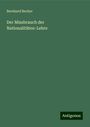 Bernhard Becker: Der Missbrauch der Nationalitäten-Lehre, Buch