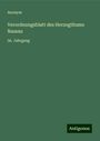 Anonym: Verordnungsblatt des Herzogthums Nassau, Buch