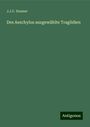 J. J. C. Donner: Des Aeschylos ausgewählte Tragödien, Buch