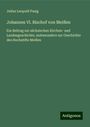 Julius Leopold Pasig: Johannes Vl. Bischof von Meißen, Buch