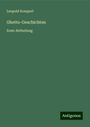 Leopold Kompert: Ghetto-Geschichten, Buch