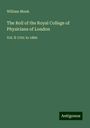 William Munk: The Roll of the Royal College of Physicians of London, Buch