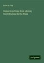 Endie J. Polk: Gems: Selections from Literary Contributions to the Press, Buch