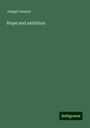 Joseph Sanson: Hope and ambition, Buch