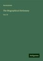 Anonymous: The Biographical Dictionary, Buch