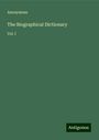 Anonymous: The Biographical Dictionary, Buch