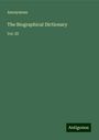 Anonymous: The Biographical Dictionary, Buch