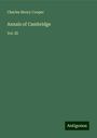 Charles Henry Cooper: Annals of Cambridge, Buch