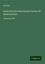 Anonym: Zeitschrift des historischen Vereins für Niedersachsen, Buch