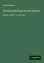 Matthias Lexer: Mittelhochdeutsches Handwörterbuch, Buch