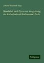 Johann Nepomuk Sepp: Meerfahrt nach Tyrus zur Ausgrabung der Kathedrale mit Barbarossa's Grab, Buch