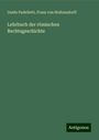 Guido Padelletti: Lehrbuch der römischen Rechtsgeschichte, Buch