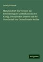 Ludwig Wittmack: Monatsschrift des Vereines zur Beförderung des Gartenbaues in den Königl. Preussischen Staaten und der Gesellschaft der Gartenfreunde Berlins, Buch