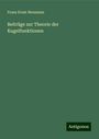 Franz Ernst Neumann: Beiträge zur Theorie der Kugelfunktionen, Buch