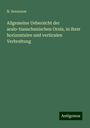 N. Severzow: Allgemeine Uebersicht der aralo-tianschanischen Ornis, in ihrer horizontalen und verticalen Verbreitung, Buch