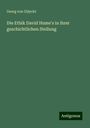 Georg von Gi¿ycki: Die Ethik David Hume's in ihrer geschichtlichen Stellung, Buch