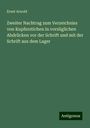 Ernst Arnold: Zweiter Nachtrag zum Verzeichniss von Kupferstichen in vorzüglichen Abdrücken vor der Schrift und mit der Schrift aus dem Lager, Buch