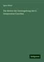 Ignaz Blasel: Die Motive der Gesetzgebung des C. Sempronius Cracchus, Buch