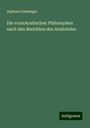 Alphons Emminger: Die vorsokratischen Philosophen nach den Berichten des Aristoteles, Buch