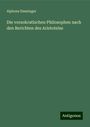 Alphons Emminger: Die vorsokratischen Philosophen nach den Berichten des Aristoteles, Buch