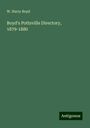 W. Harry Boyd: Boyd's Pottsville Directory, 1879-1880, Buch