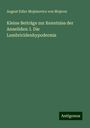 August Edler Mojsisovics von Mojsvar: Kleine Beiträge zur Kenntniss der Anneliden: I. Die Lumbricidenhypodermis, Buch