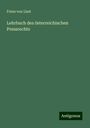 Franz Von Liszt: Lehrbuch des österreichischen Pressrechts, Buch