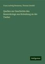 Franz Ludwig Baumann: Quellen zur Geschichte des Bauernkriegs aus Rotenburg an der Tauber, Buch