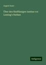 August Sauer: Über den fünffüssigen Iambus vor Lessing's Nathan, Buch