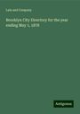 Lain and Company: Brooklyn City Directory for the year ending May 1, 1878, Buch