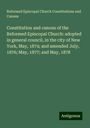 Reformed Episcopal Church Constitutions and Canons: Constitution and canons of the Reformed Episcopal Church: adopted in general council, in the city of New York, May, 1874; and amended July, 1876; May, 1877; and May, 1878, Buch