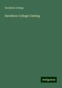 Davidson College: Davidson College Catalog, Buch