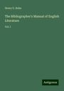 Henry G. Bohn: The Bibliographer's Manual of English Literature, Buch