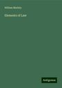 William Markby: Elements of Law, Buch