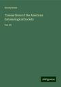 Anonymous: Transactions of the American Entomological Society, Buch