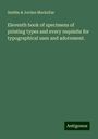 Smiths Mackellar & Jordan: Eleventh book of specimens of printing types and every requisite for typographical uses and adornment., Buch