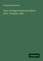 Saugus Massachusetts: Town of Saugus Almshouse: March 1879 - December 1890, Buch