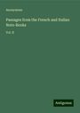 Anonymous: Passages from the French and Italian Note-Books, Buch