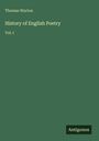 Thomas Warton: History of English Poetry, Buch