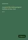 Anonymous: Journal of the Anthropological Institute of New-York, Buch