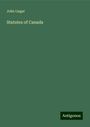 John Lisgar: Statutes of Canada, Buch