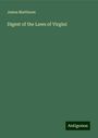 James Matthews: Digest of the Laws of Virgini, Buch